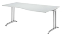Hammerbacher BS18 Schreibtisch B-Serie Grau 180 x 100 cm