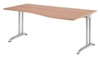 Hammerbacher BS18 Schreibtisch B-Serie Nussbaum 180 x 100 cm
