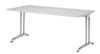 Hammerbacher BS19 Schreibtisch B-Serie Grau 180 x 80 cm