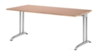 Hammerbacher BS19 Schreibtisch B-Serie Nussbaum 180 x 80 cm