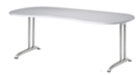Hammerbacher BS20 Schreibtisch B-Serie Grau 200 x 100 cm