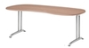Hammerbacher BS20 Schreibtisch B-Serie Nussbaum 200 x 100 cm