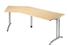 Hammerbacher BS21 Schreibtisch B-Serie Ahorn 210 x 113 cm