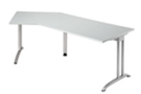 Hammerbacher BS21 Schreibtisch B-Serie Grau 210 x 113 cm