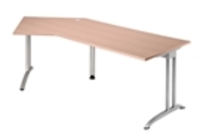 Hammerbacher BS21 Schreibtisch B-Serie Nussbaum 210 x 113 cm