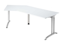 Hammerbacher BS21 Schreibtisch B-Serie Weiß 210 x 113 cm