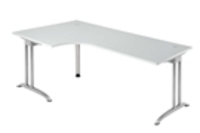 Hammerbacher BS82 Schreibtisch B-Serie Grau 200 x 120 cm