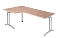 Hammerbacher BS82 Schreibtisch B-Serie Nussbaum 200 x 120 cm