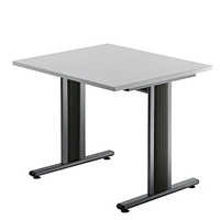 Hammerbacher TS08 Schreibtisch T-Serie Grau 80 x 80 cm