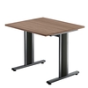 Hammerbacher TS08 Schreibtisch T-Serie Nussbaum 80 x 80 cm