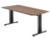 Hammerbacher TS12 Schreibtisch T-Serie Nussbaum 120 x 80 cm