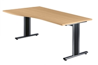 Hammerbacher TS16 Schreibtisch T-Serie Buche 160 x 80 cm