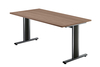 Hammerbacher TS16 Schreibtisch T-Serie Nussbaum 160 x 80 cm