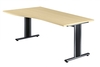 Hammerbacher TS18 Schreibtisch T-Serie Ahorn 180 x 100 cm