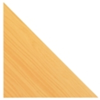 Hammerbacher Verkettungspaltte,  Anbautisch Eckwinkel 80 x 80 cm Buche
