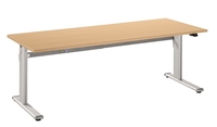Hammerbacher XD 2E Schreibtisch 200 x 100 elektrisch höhenverstellbar 66-130 cm 2 Motoren