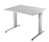 Hammerbacher XS 08 Schreibtisch Grau 80 x 80 cm