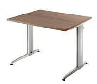 Hammerbacher XS 08 Schreibtisch Nussbaum 80 x 80 cm