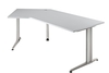 Hammerbacher XS21 Schreibtisch XS-Serie Grau 210 x 113 cm
