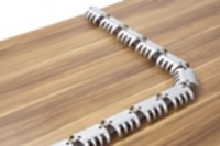 Kabelspirale horizontal silber