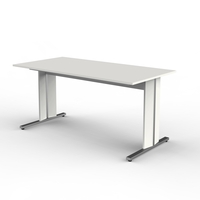 Kerkmann Form 4 Schreibtisch C-Fuß 120 x 80 cm weiß Typ A