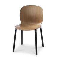 RBM Noor 6085 Furnierschale Holz-Fuß Esche massiv Aluhalter ungepostert