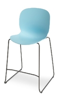 RBM Noor 6090 up Kunststoffschale Kufengestell ungepol. Stapelbar 63 cm Sitzhöhe