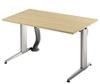 Schreib­tisch Ham­mer­ba­cher XE 12 ahorn, elek­trisch hö­hen­ver­stell­bar,  120 x 80 cm