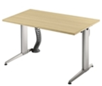 Schreib­tisch Ham­mer­ba­cher XE 12 ahorn, elek­trisch hö­hen­ver­stell­bar,  120 x 80 cm