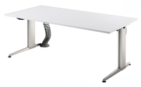 Schreib­tisch Ham­mer­ba­cher XE 19 weiß elek­trisch hö­hen­ver­stell­bar,  180 x 80 cm