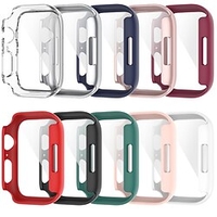 1 Packung Uhrengehäuse mit Displayschutzfolie Kompatibel mit Apple iWatch Serie 7 Stoßresistent Rundum schützend PC Beobachten Abdeckung Lightinthebox