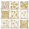 1 Stück Samtkissenbezug,  floral floralamp;Pflanzen klassisches pastorales Quadrat traditionelles klassisches Outdoor-Kissen für Sofa-Couch-Bett-Stuhl golden Lightinthebox