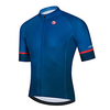 21Grams Herren Kurzarm Fahrradtrikot Sommer Polyester Dunkelblau Volltonfarbe Fahhrad Trikot / Radtrikot Oberteile Bergradfahren Straßenradfahren Rasche Trocknung Atmungsaktiv Reflexstreiffen Sport Lightinthebox