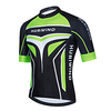 21Grams Herren Kurzarm Fahrradtrikot Sommer Polyester Grün Fahhrad Trikot / Radtrikot Oberteile Bergradfahren Straßenradfahren Rasche Trocknung Atmungsaktiv Reflexstreiffen Sport Bekleidung / Dehnbar Lightinthebox