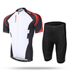 21Grams Herren Kurzarm Fahrradtriktot mit Fahrradhosen Sommer Gitter Elasthan Lycra Weiss / schwarz Neuheit Fahhrad Kurze Hose Hosen / Regenhose Trikot / Radtrikot 3D-Pad Atmungsaktiv UV-resistant Lightinthebox