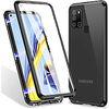 360 ° Ganzkörpergehäuse für Samsung Galaxy A21s / A51 / A71 / A81 / A91,  magnetische Adsorptionsmetallabdeckung mit eingebautem Displayschutz [9h klares,  kratzfestes,  stark gehärtetes Glas],  Lightinthebox