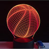 3D Basketball Nachtlicht optische Täuschung Lampe mit 7 Farben ändern Smart Touch Geburtstag Valentinstag Geschenk für Sportfan Jungen Mädchen Lightinthebox