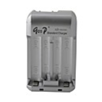 4 Bay Universal-Ladegerät für AAA / AA Ni-MH / Ni-Cd-Batterie / US-Stecker - Grau (100-240V)