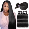 4 Bündel Haarwebereien Brasilianisches Haar Glatt Haarverlängerungen Echthaar Menschenhaar spinnt 10-28 Zoll Naturfarbe Damen Jugend / Freizeitskleidung Lightinthebox