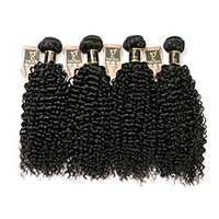 4 Bündel Haarwebereien Brasilianisches Haar Kinky Curly Haarverlängerungen Cabello Natural Remy 100% Remy Haarwebart Bundles 400 g Menschenhaar spinnt Echthaar Haarverlängerungen 8-28 Zoll Naturfarbe Lightinthebox