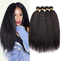 4 Bündel Haarwebereien Brasilianisches Haar Yaki Haarverlängerungen Echthaar 400 g Menschenhaar spinnt Erweiterung Bundle Haar 8-28 Zoll Natürlich Naturfarbe 100% Jungfrau / 8A Lightinthebox