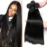 4 Bündel Haarwebereien Mongolisches Haar Glatt Haarverlängerungen Cabello Natural Remy 100% Remy Haarwebart Bundles 400 g Menschenhaar spinnt Echthaar Haarverlängerungen 8-28 Zoll Naturfarbe Natur Lightinthebox