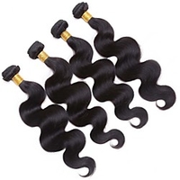 4 Bündel Haarwebereien Peruanisches Haar Große Wellen Haarverlängerungen Remy Menschenhaar 100% Remy Haarbündel 400 g Menschenhaar spinnt Echthaar Haarverlängerungen 8-26 Zoll Naturfarbe Natur Schwarz Lightinthebox