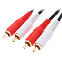 4 Cinch-Stecker auf Stecker Audio Video Kabel schwarz für Home Theater Musical (5M)