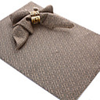 4-er Set Moderne Fret Muster Polyester Tischsets