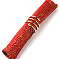 4-er Set Moderne rote Design-Polyester Servietten