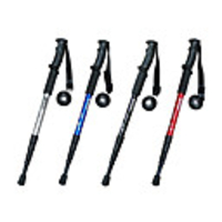 4 Falten gerade Art funktionelle Wanderstöcke (gelegentliche Farbe)