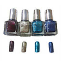 4-Farb-Glitter Powder Pure Color Top Coat Nail Polish (4tlg,  8ml)