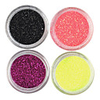 4 Farben Laser Glitter Acryl Pulver Set für 3D Nail Art No.4