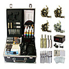 4 Guns Komplette Empaistic Tattoo Maschine mit LCD Power Supply Set